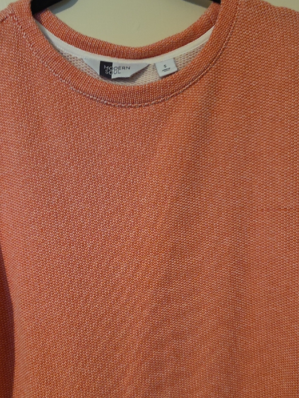 Modern Soul Coral Crewneck Knit Sweater